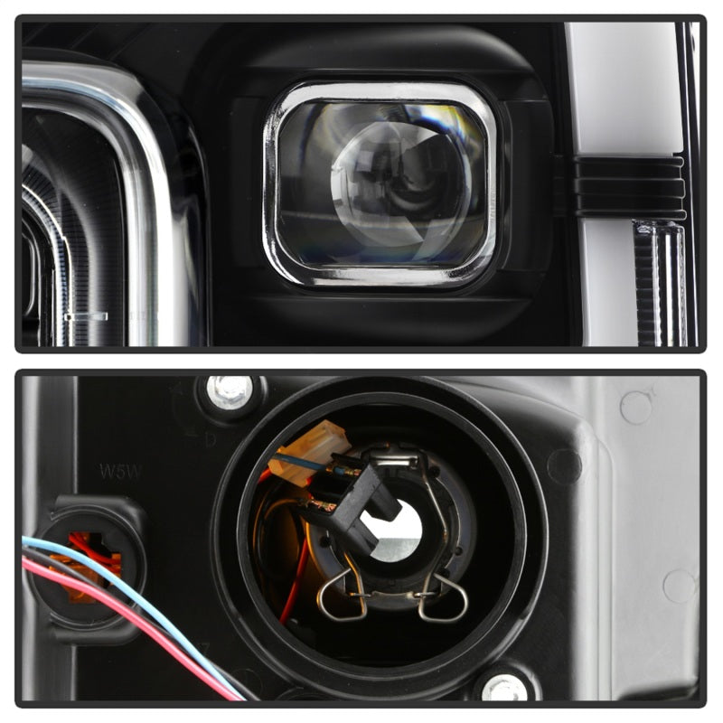 Spyder 17-18 Ford F250/F350/F450 Halogen Model Only -White Light Bar- Black- PRO-YD-FS17HALSI-BK - 5087850