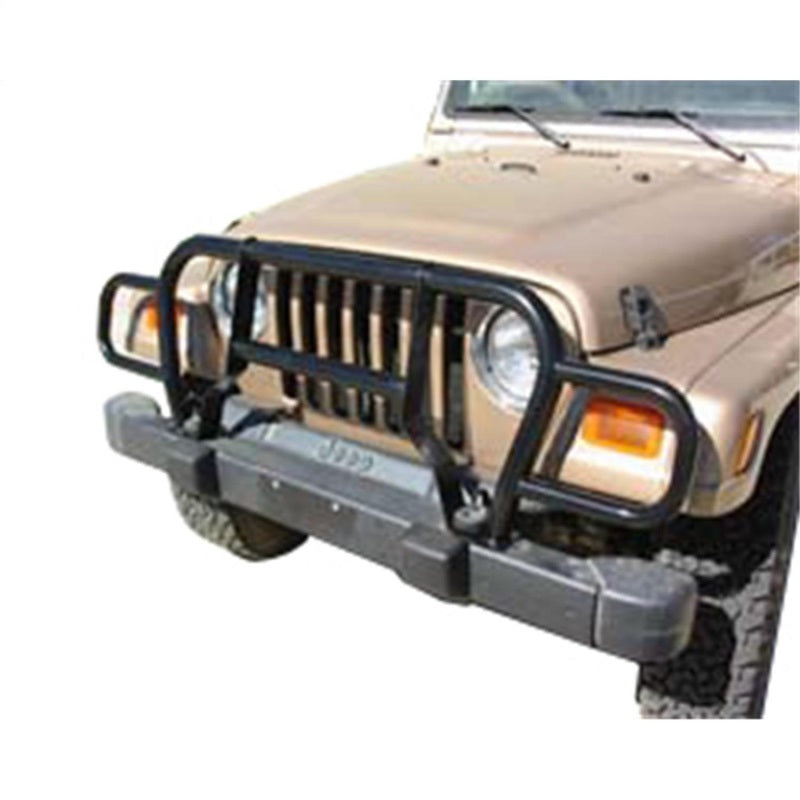 Rampage 1987-1995 Jeep Wrangler(YJ) Headlight Euro Grill Guard - Black - 7659
