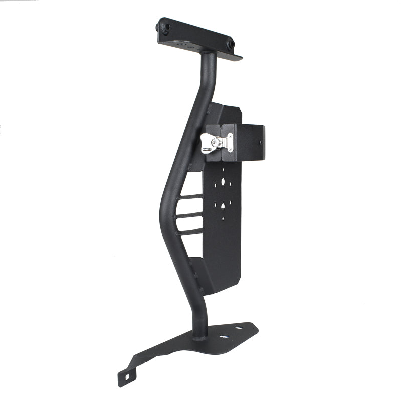 Go Rhino 18-24 Jeep Wrangler JL/JLU/JT Front Fender Jack Mount for Hi-Lift Jack - Tex. Blk - 701011T