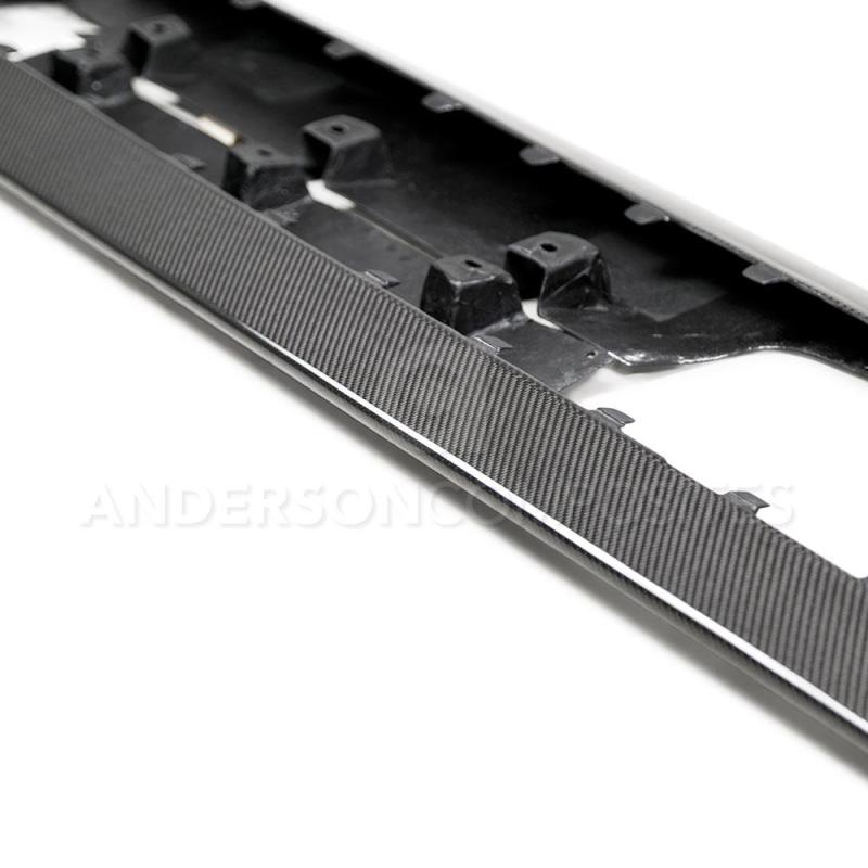 Anderson Composites 2020 Ford Mustang Shelby GT500 Carbon Fiber Rocker Panel Splitters - AC-SS20FDMU500
