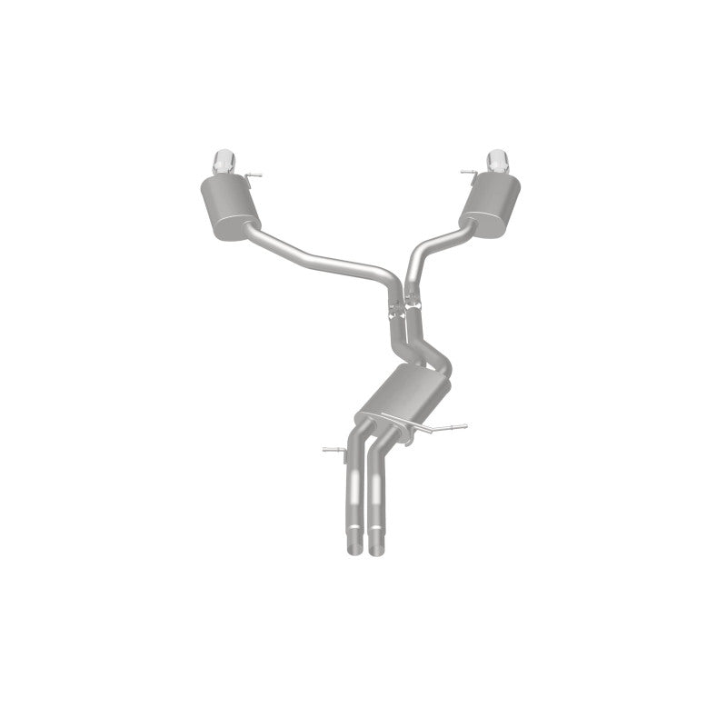 MagnaFlow Sys C/B 12-15 Audi A6 / A7 3.0L V6 SS 2.5in Dual Split Rear Ext 4in Tips - 19159