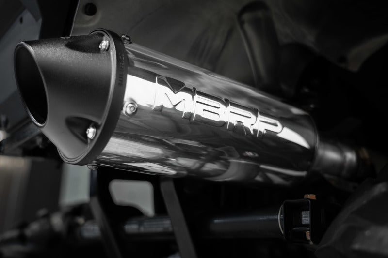 MBRP 2015 Polaris Hawkeye 325/Sportsman ETX 5in Single Slip-On Performance Series Exhaust - AT-9502PT