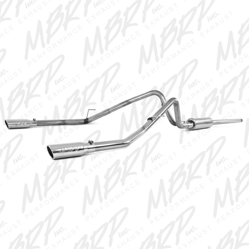 MBRP 2004-2008 Ford F150 4.6/5.4L EC/CC-SB Cat Back Dual Split Rear - S5202409