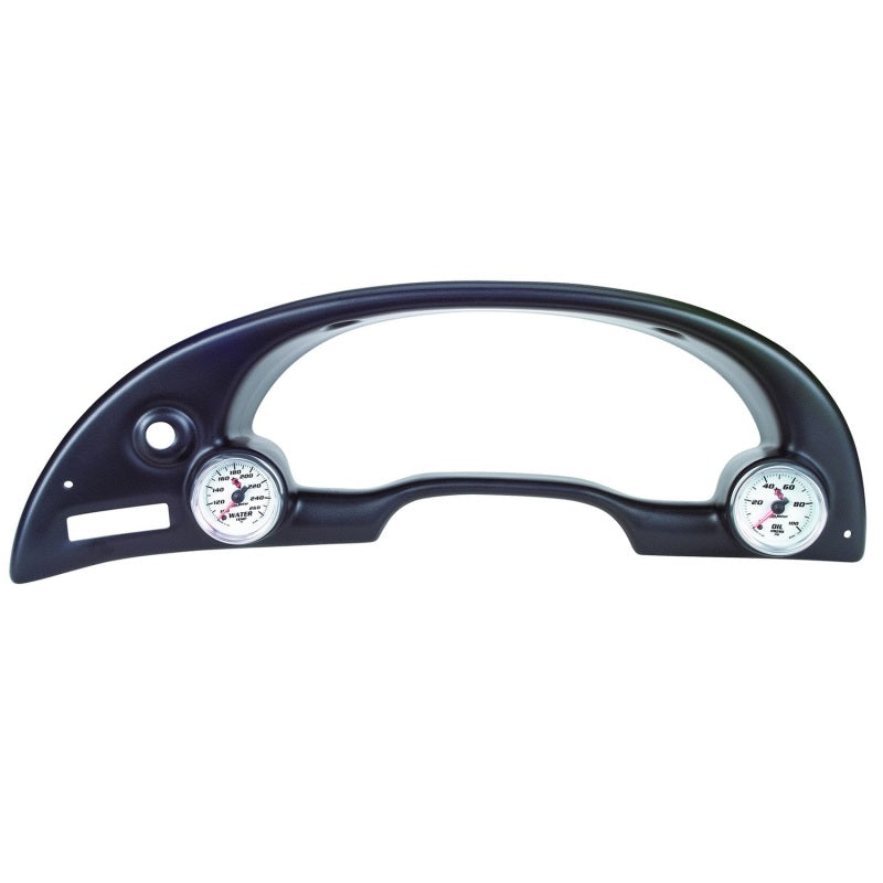 Autometer 94-00 Ford Mustang 52mm Black Dual Instrument Cluster Bezel - 10003