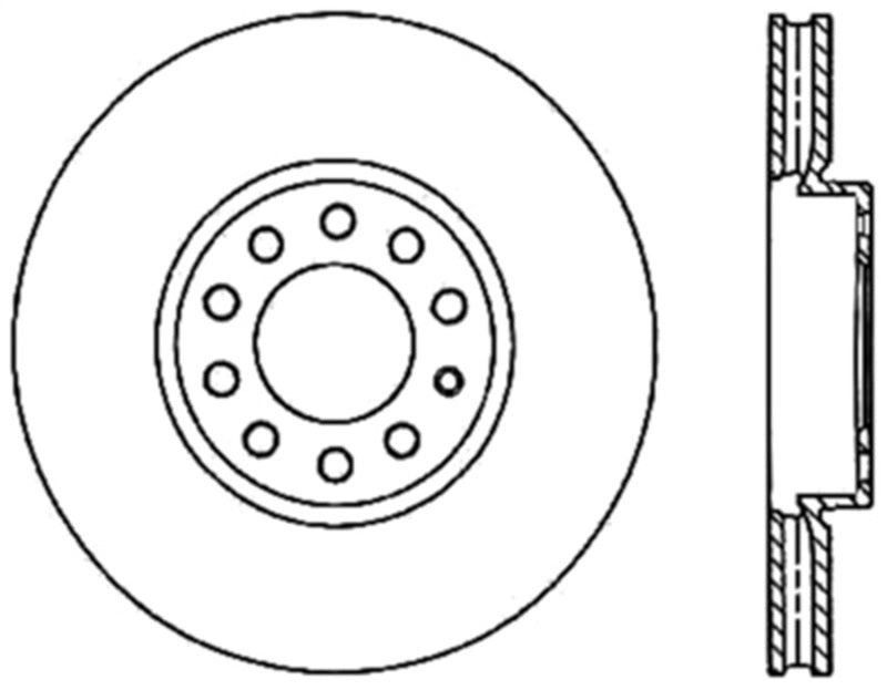 StopTech Slotted &amp; Drilled Sport Brake Rotor - 127.33110L