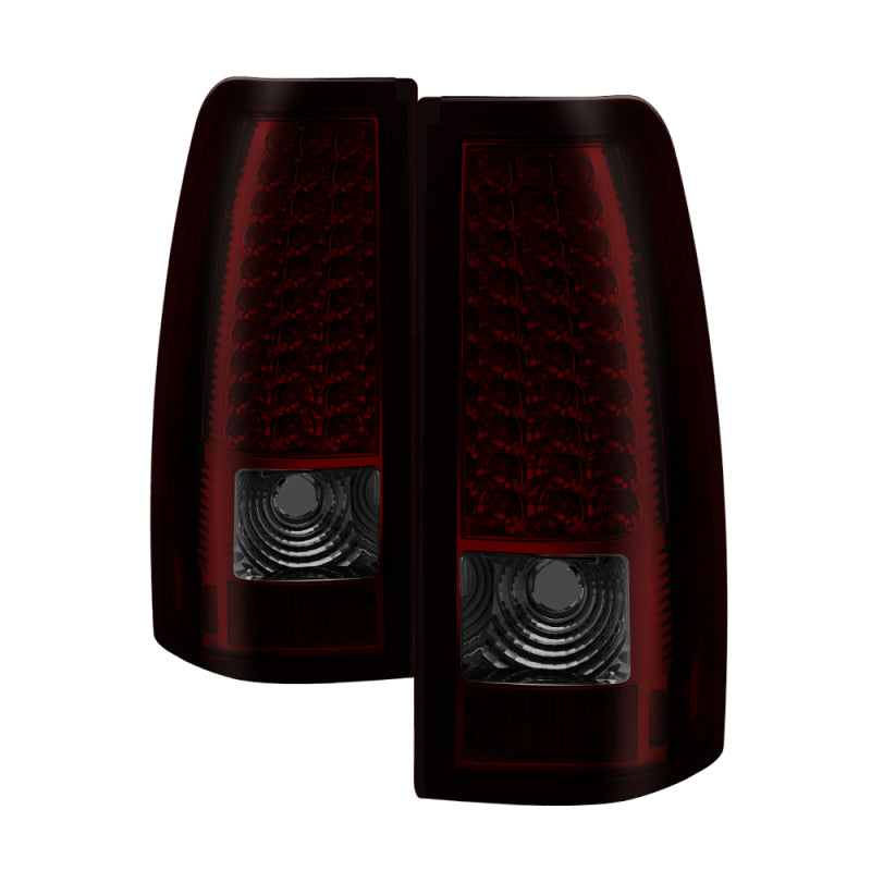 Xtune Chevy Silverado 1500/2500/3500 99-02 LED Tail Lights Red Smoke ALT-ON-CS99-LED-RS - 5011763