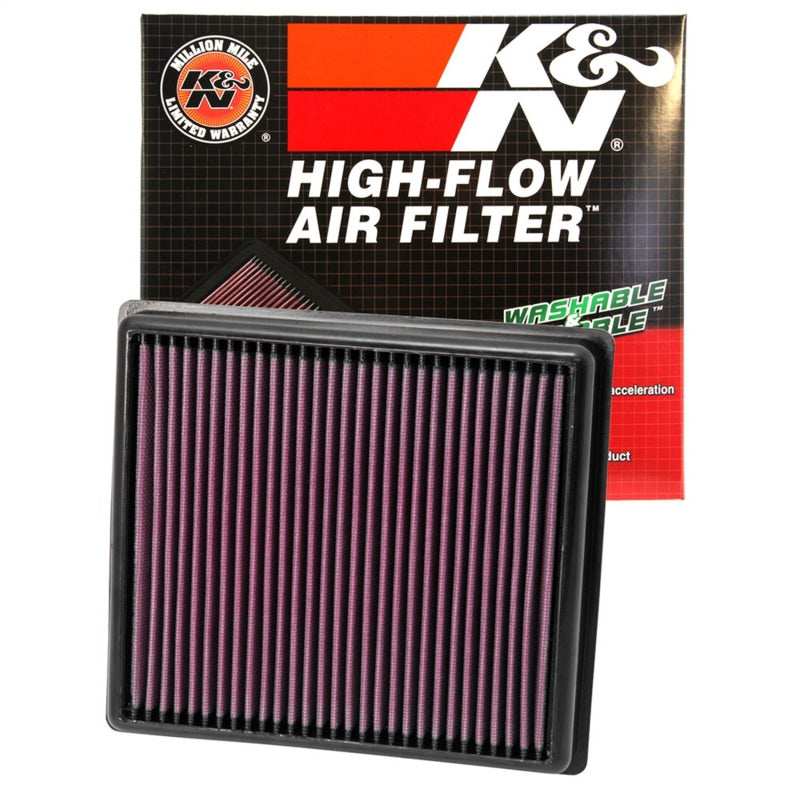 K&N Replacement Air FIlter 12 BMW 320i/328i 2.0L - 33-2990 for 2012-2018 BMW 3 Series - close-up