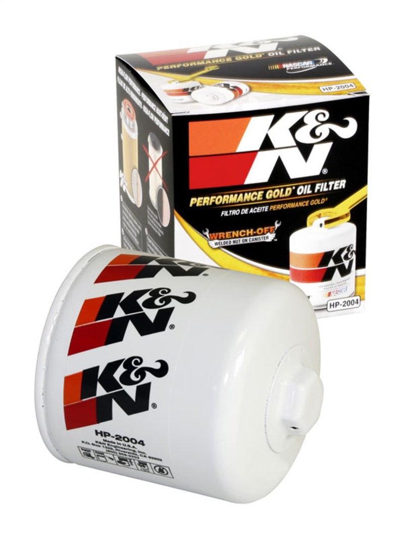 K&N 87-92 Supra Non-Turbo / 99-04 Grand Cherokee 4.0 Performance Gold Oil Filter - HP-2004