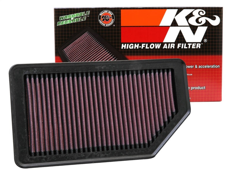 K&N Replacement Air Filter 10.625in O/S Length x 5.75in O/S Width x 1in Height - 33-2472