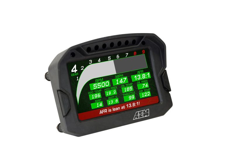 AEM CD-5LG Carbon Logging Digital Dash Display w/ Internal 10Hz GPS &amp; Antenna - 30-5603