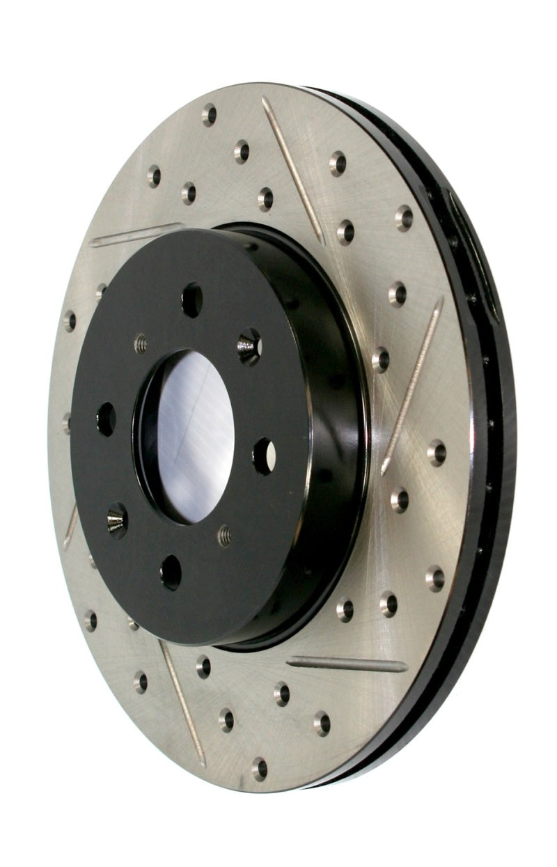 StopTech SportStop 6/02-08 Nissan 350Z / 8/02-04 Infiniti G35 Slotted &amp; Drilled Rear Right Rotor