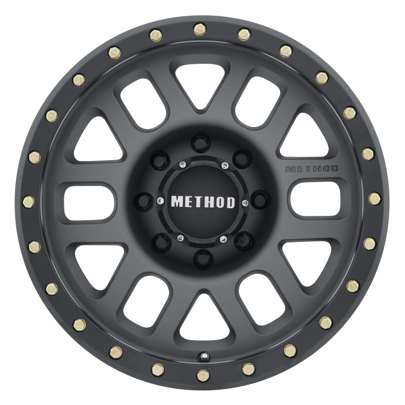 Method MR309 Grid 18x9 +18mm Offset 8x180 130.81mm CB Titanium/Black Street Loc Wheel - MR30989088818
