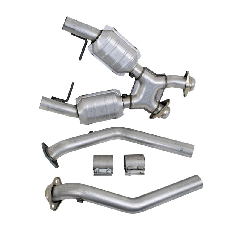 BBK 96-98 Mustang 4.6 GT High Flow X Pipe With Catalytic Converters - 2-1/2 - 1666