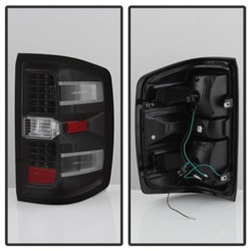 xTune Chevy 1500 14-16 / Silverado 2500HD/3500HD LED Tail Lights - Black ALT-JH-CS14-LED-BK - 9036545
