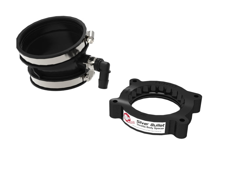 aFe 2020 Vette C8 Silver Bullet Aluminum Throttle Body Spacer / Works With Factory Intake Only - Blk - 46-34017B