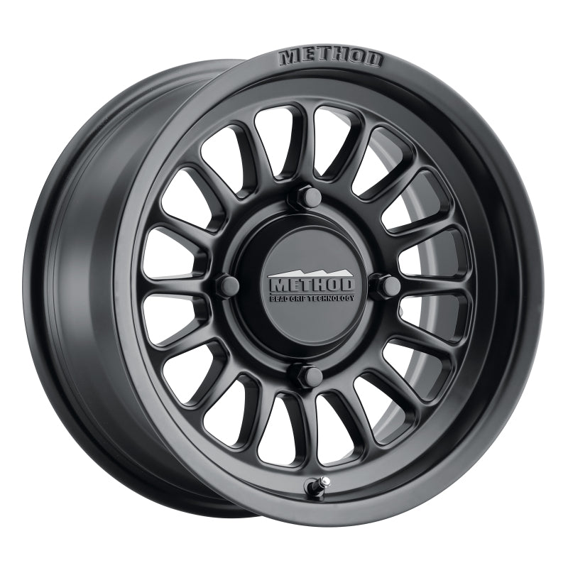 Method MR411 Bead Grip 15x10 / 6+4/25mm Offset / 4x136 / 106.25mm CB Matte Black Wheel - MR41151047564