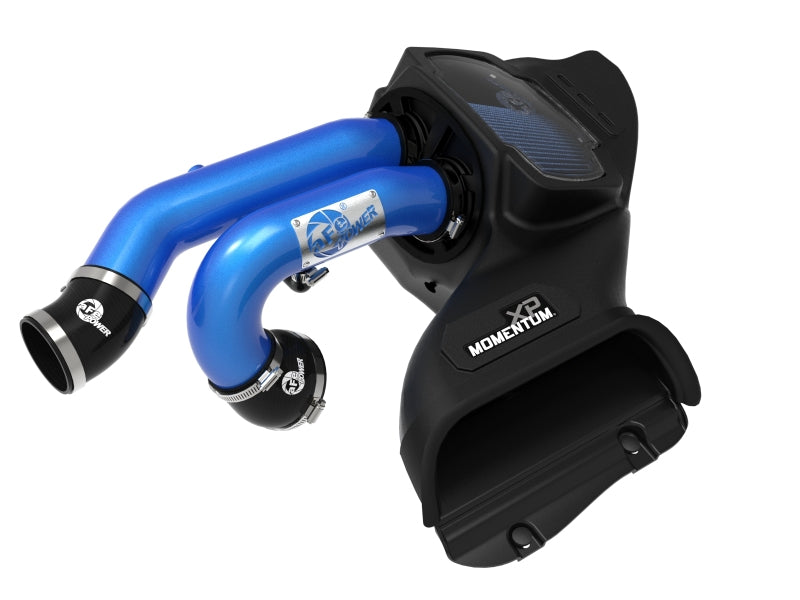 aFe 21-22 Ford F-150 Raptor V6-3.5L(tt) Momentum XP Cold Air Intake System - Blue w/ Pro 5R Filter - 50-30072RL