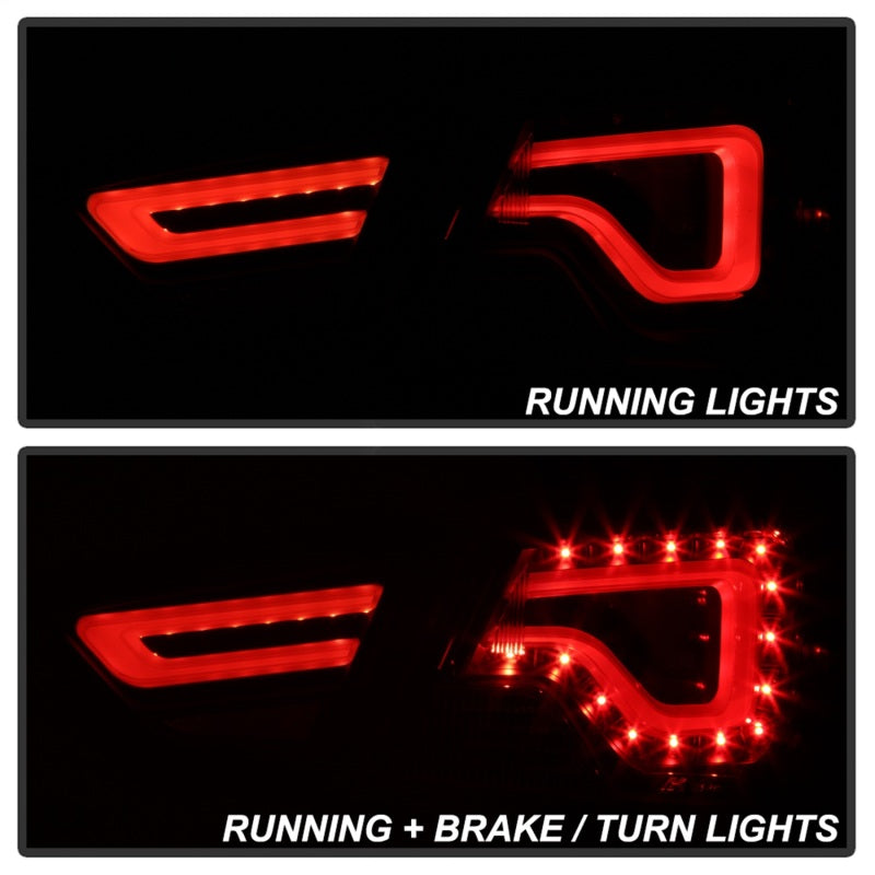 xTune 14-18 Chevy Impala (Excl 14-16 Limited) LED Tail Lights - Black (ALT-JH-CIM14-LBLED-BK) - 9042140
