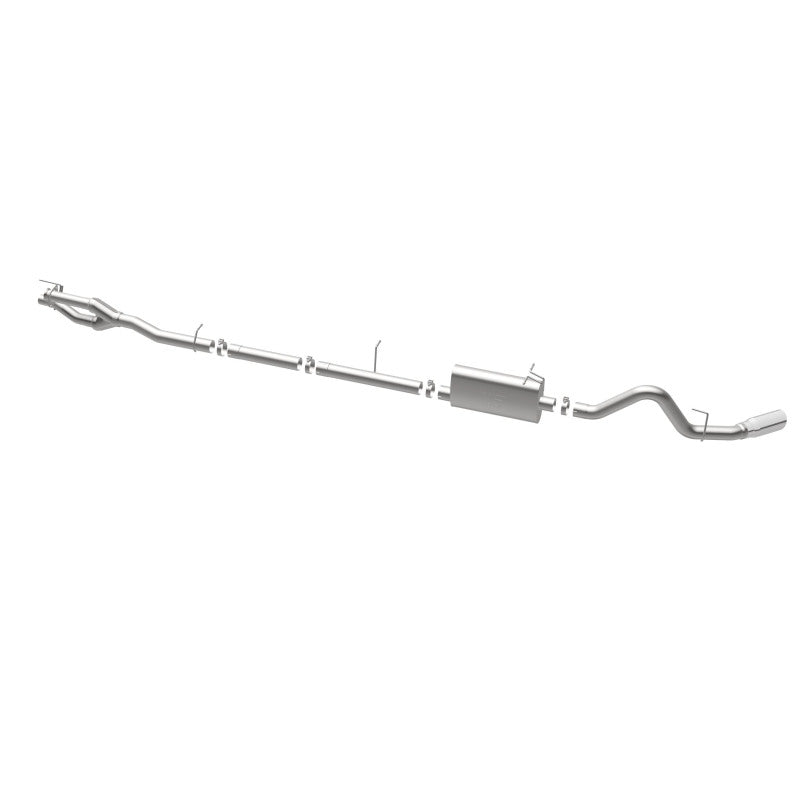 MagnaFlow Sys C/B 11-15 Ford Super Duty F250 6.2L EC CC, SS 3.5in Single Rear Pass Side Ext 5in Tip - 19174