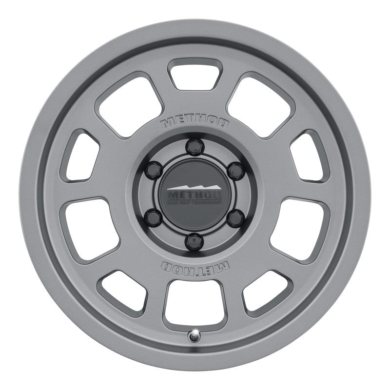 Method MR705 17x8.5 0mm Offset 6x5.5 106.25mm CB Titanium Wheel - MR70578560800