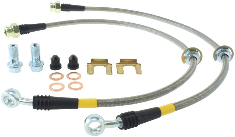 StopTech 02-07 WRX Stainless Steel Rear Brake Lines - 950.47501
