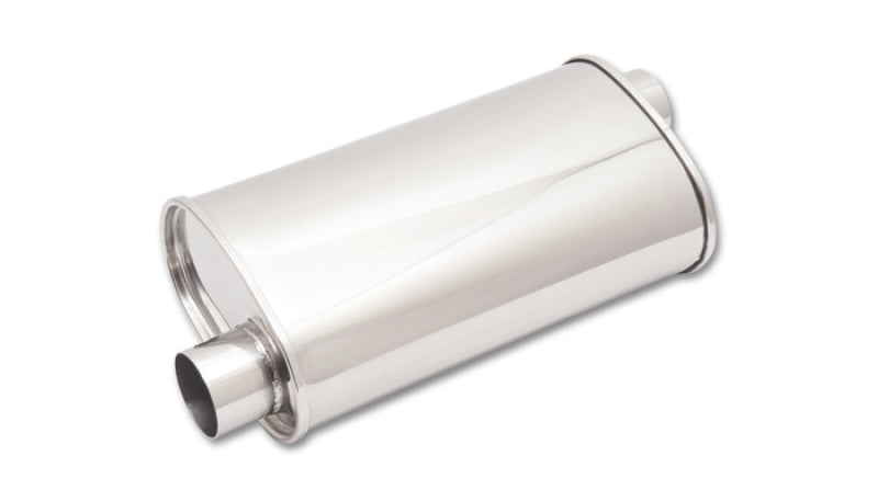 Vibrant StreetPower Oval Muffler 5in x 9in x 15in - 2.25in inlet/outlet (Offset-Offset Same Side) - 1125