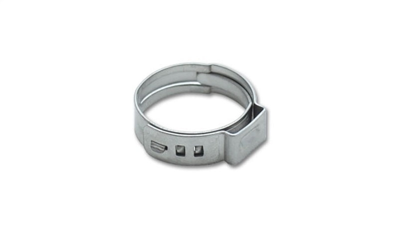 Vibrant One Ear Stepless Pinch Clamps 17.8-21.0mm clamping range (Pack of 10) SS 7mm band width - 12278