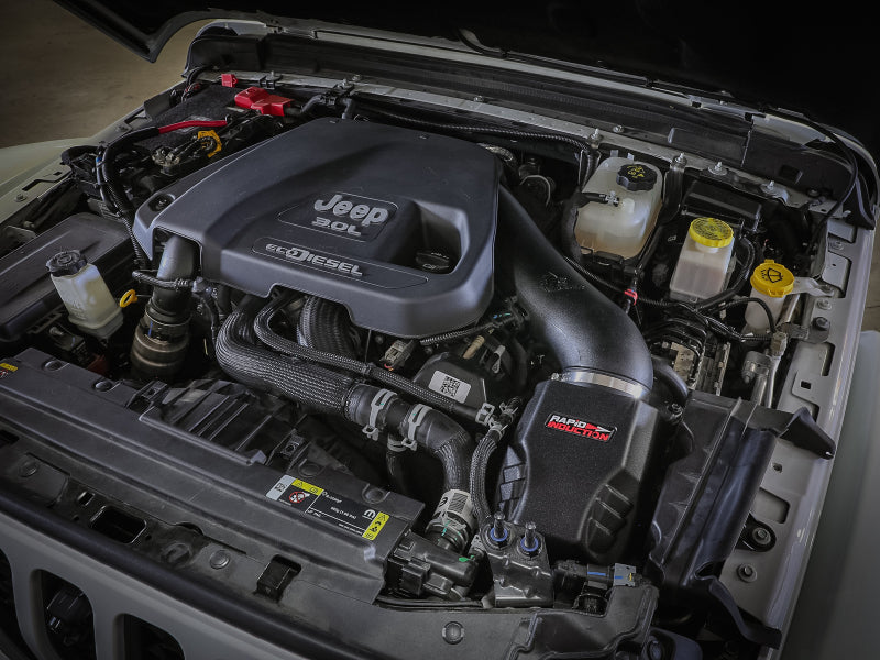 aFe Rapid Induction Cold Air Intake System w/Pro DRY-S Filter 20-21 Jeep Wrangler V6 3.0L - 52-10005D