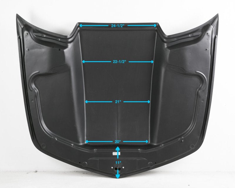 Anderson Composites 10-15 Chevrolet Camaro Type-COPO 3in Cowl Hood - Fiberglass - AC-HD1011CHCAM-CP-GF