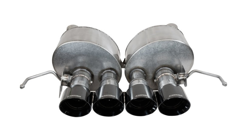 Corsa 2014-2019 Chevrolet Corvette C7 6.2L 2.75in Xtreme Valve-Back w/ Dual NPP &amp; Quad Black Tips - 14776BLK