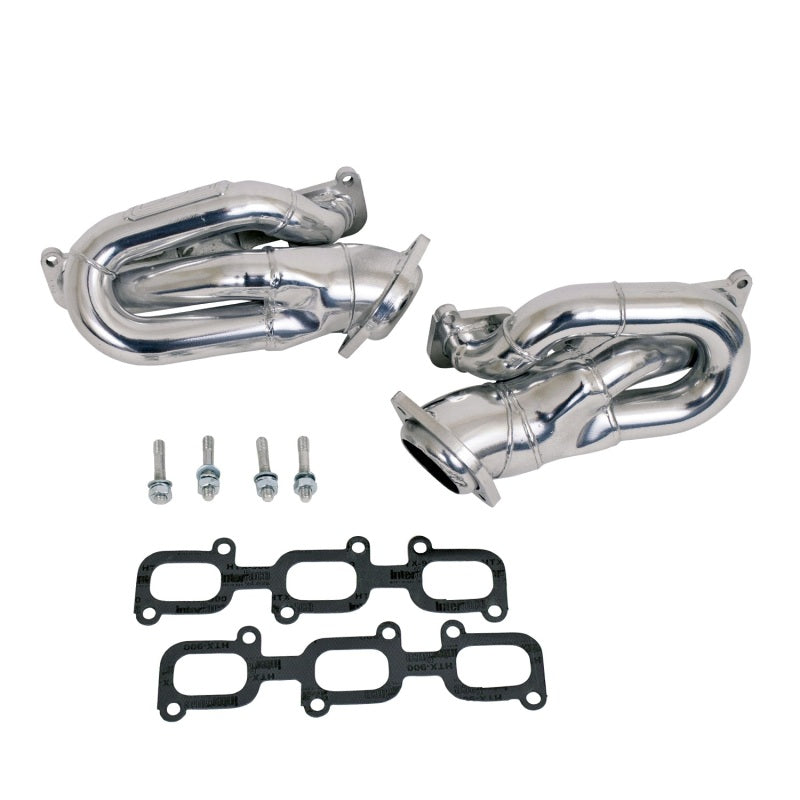 BBK 11-15 Mustang 3.7 V6 Shorty Tuned Length Exhaust Headers - 1-5/8 Silver Ceramic - 14420