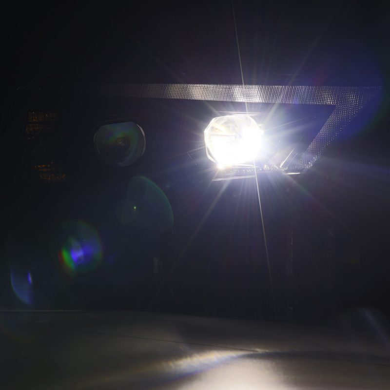 AlphaRex 14-20 Toyota 4Runner LUXX LED Proj Headlights Black w/Activ L