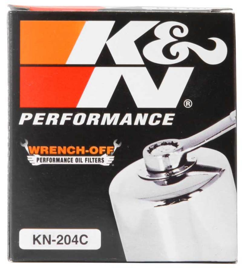 K&amp;N Honda / Kawasaki / Arctic Cat / Suzuki / Triumph / Yamaha 2.688in OD x 2.969in H Oil Filter - KN-204C