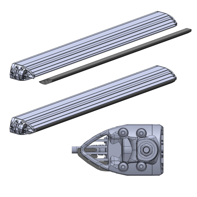 Rigid Industries 2021 Ford Bronco Roof Rack Light Kit (Incl. SR spot/flood Combo Bar) - 46726