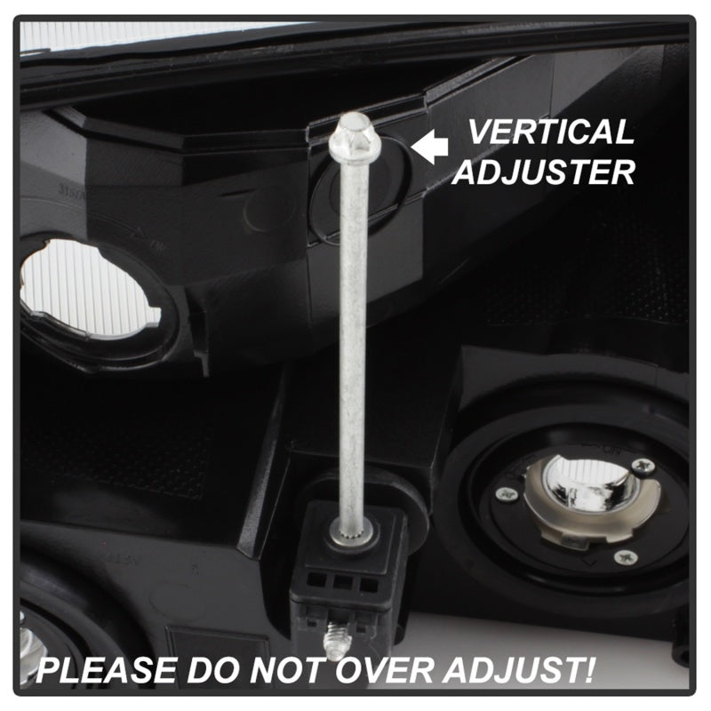 xTune 02-06 Chevy Avalanche w/Cladding OEM Bumper Light &amp; Headlights - (BLACK) (HD-JH-CAVA02-SET-BK) - 9040641