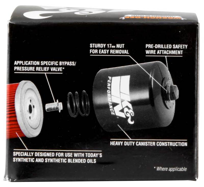 K&amp;N BMW 3.063in OD x 2.156in H Oil Filter - KN-164