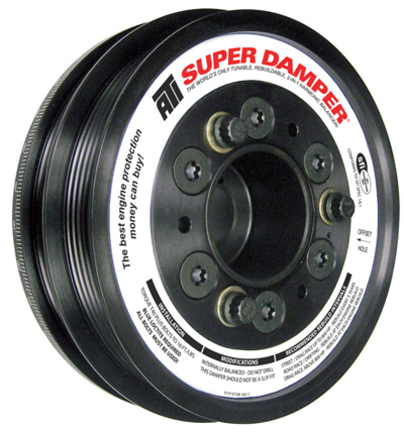 ATI Damper - 6.10in - Alum - 4 &amp; 5 Grv - Acura Nsx 3.0L - 600 HP or Less - 1Pc - ATI917757