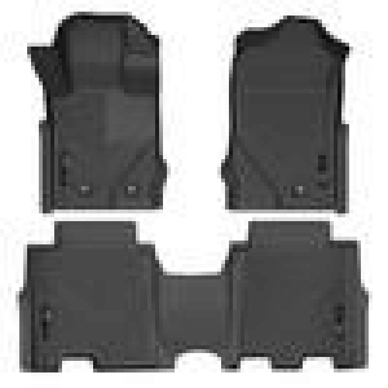 Husky Liners 2021 Ford Bronco 4 Door Weatherbeater Front &amp; 2nd Seat Floor Liners - Black - 95301