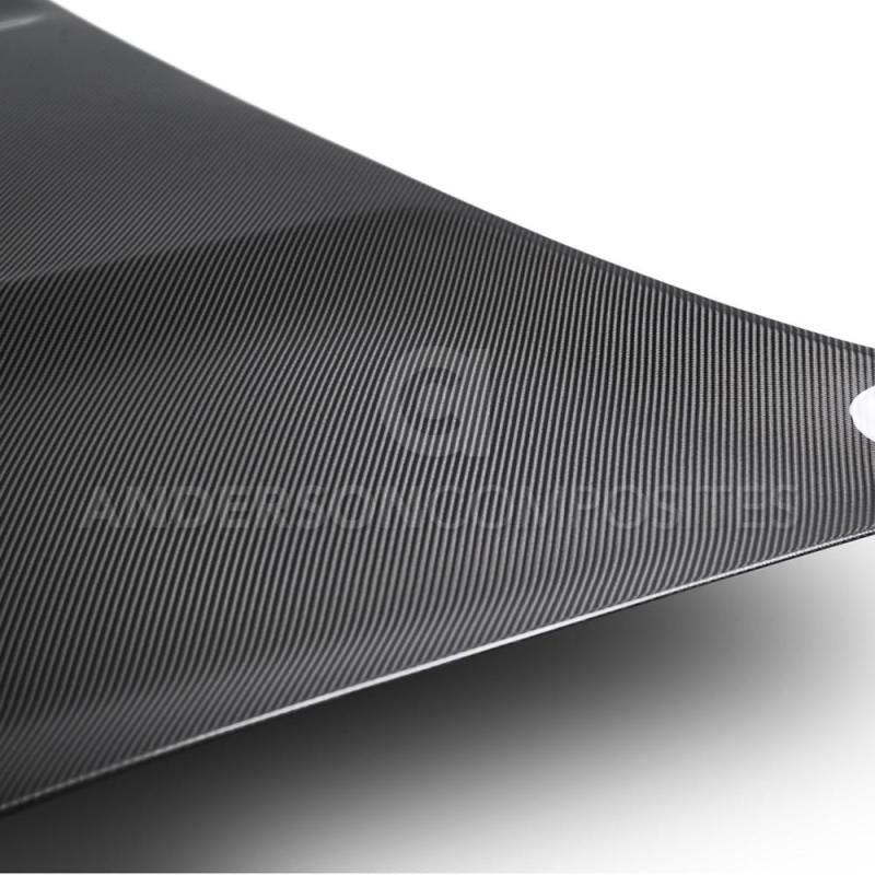 Anderson Composites 2015-2017 Ford Mustang Shelby GT350 Double Sided Carbon Fiber Hood - AC-HD15FDMU350-OE-DS