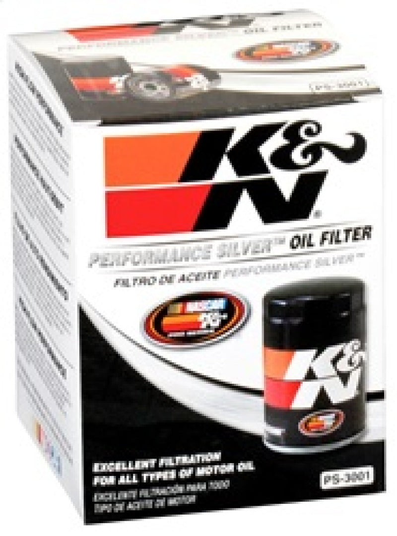 K&N Oil Filter for Ford/Audi/VW/Toyota/Mercury/Mazda/Nissan/Dodge/Lincoln/Volvo 3.656in OD - PS-3001