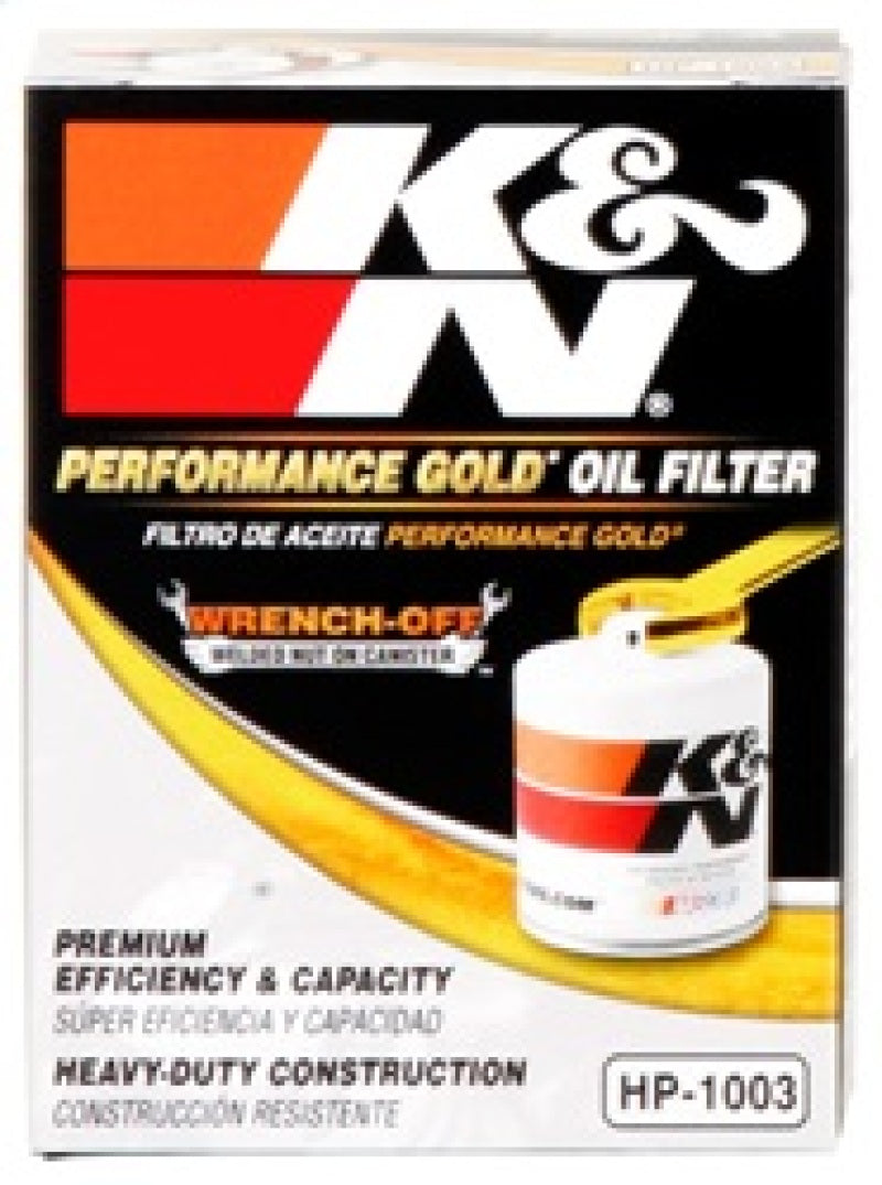 K&amp;N 03-09 Scion tC / 00-05 Celica GT/GT-S Performance Gold Oil Filter - HP-1003