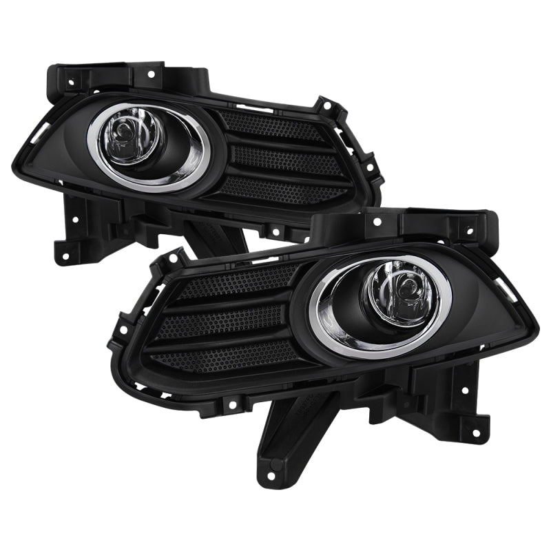 Spyder 13-16 Ford Fusion OEM Fog Lights w/Switch &amp; Cover - Clear (FL-FFUS13-C)