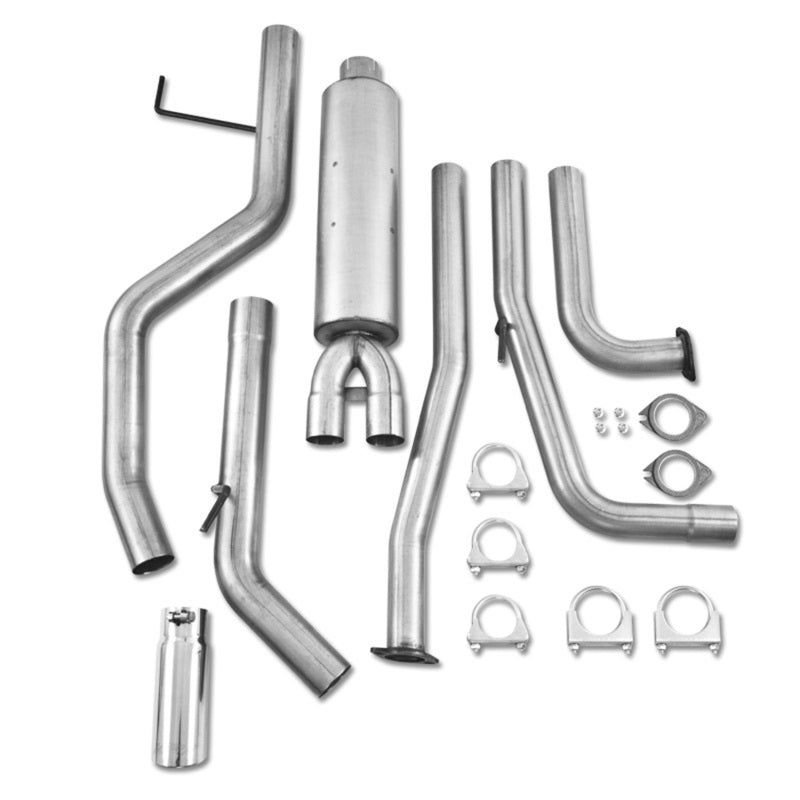 MBRP 2007-2009 Nissan Titan 5.6L EC/CC Cat Back Single Side - S5404AL