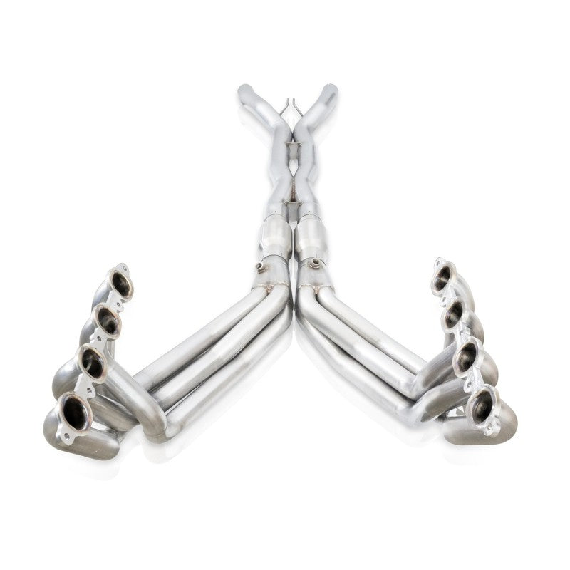 Stainless Works 2014-18 Corvette 6.2L Headers 2in Primaries w/ High-Flow Cats X-Pipe - C72CAT