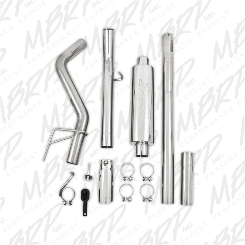 MBRP 06-08 Ram Hemi 1500 Mega Cab 5.7L / 03-13 Ram Hemi 2500/3500 5.7L T409 3in Cat Back Single Side - S5148409