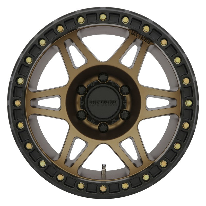 Method MR106 Beadlock 17x9 -44mm Offset 6x5.5 108mm CB Method Bronze w/BH-H24125 Wheel - MR10679060944B
