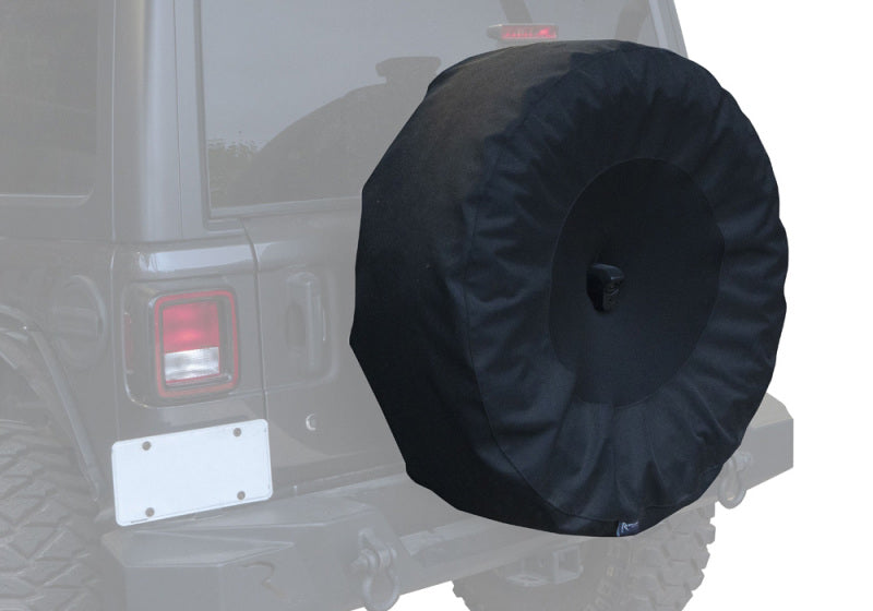 Rampage 2018-2019 Jeep Wrangler(JL) Sport 2-Door Tire Cover w/Camera Slot 30in-32in - Black - 773555
