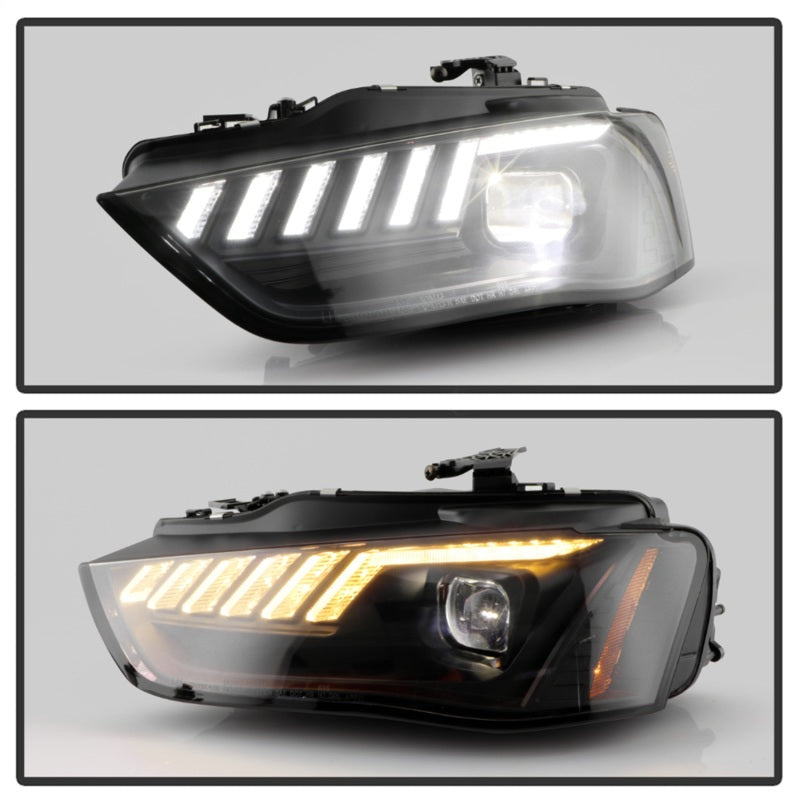 Spyder 13-16 Audi A4/S4 HID Model Only High-Power LED Headlights - Black PRO-YD-AA413HIDAP-BK