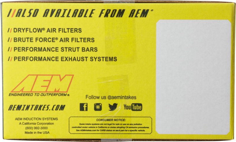 AEM C.A.S 2016 Infinity Q50 L4-2.0L F/I Cold Air Intake - 21-807C