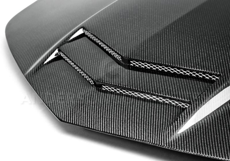 Anderson Composites 10-13 Chevy Camaro TT-Style Carbon Fiber Hood - AC-HD1011CHCAM-TT
